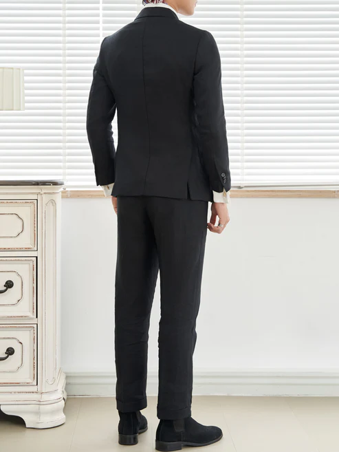Havana Linen Blazer (Black)