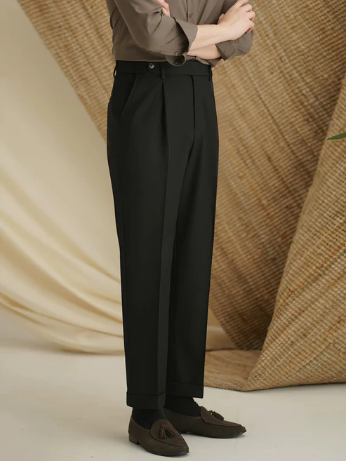 Classic Belted Trousers